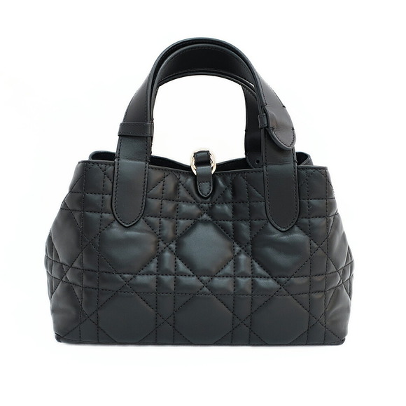 Dior Toujours Small Handbag Macro Cannage Calfskin Black - Picture 2 of 9